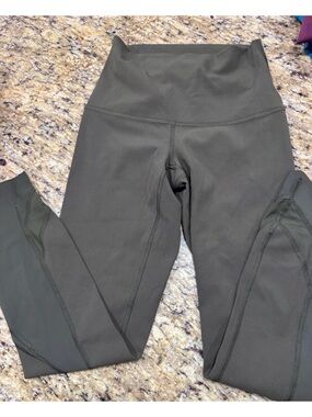 lululemon athletica olive green Performance Leggings